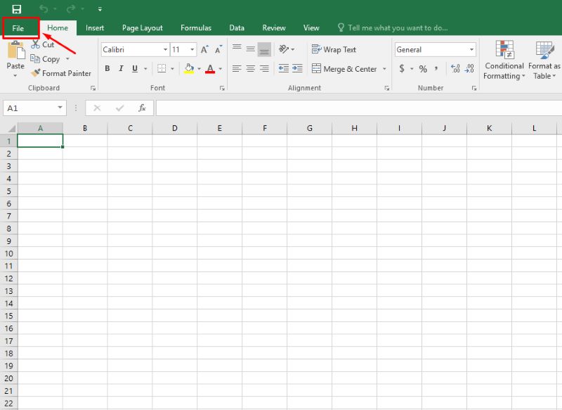 Cách mở file XML bằng Microsoft Excel bước 1