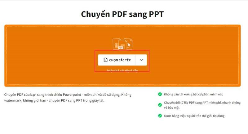 Chuyển PDF sang PowerPoint