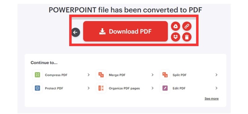 Cách chuyển PowerPoint sang file PDF bước 5