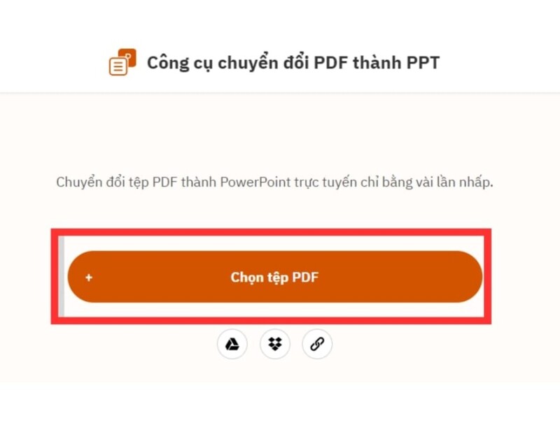 Chuyển file PDF sang PPT bằng trang web freepdfconvert.com bước 2