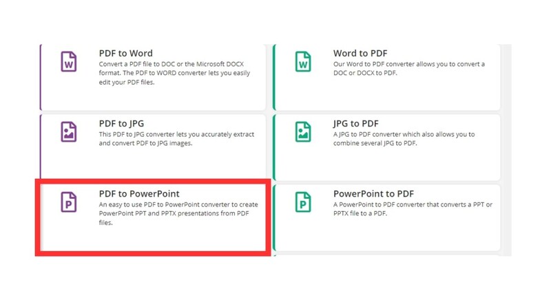 Chuyển PDF sang PowerPoint (PPT) thông qua trang web pdf2go.com bước 2