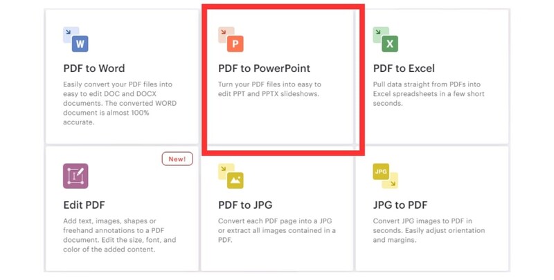 Cách chuyển PDF sang PPT với trang web ilovepdf.com bước 2