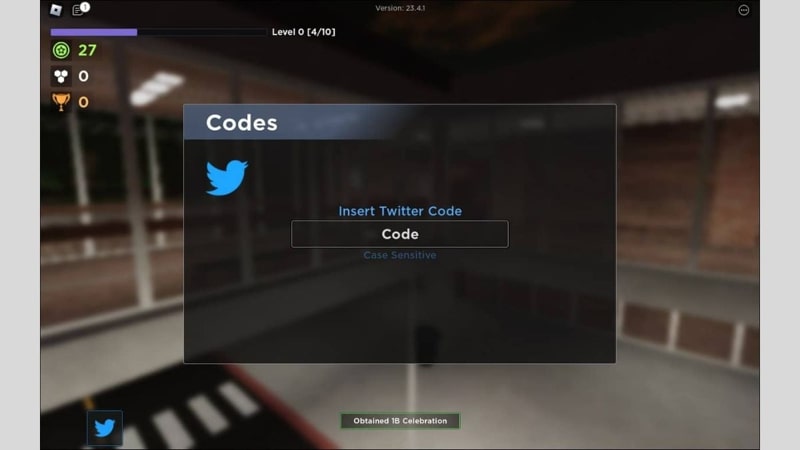 Hướng dẫn cách nhập Code game Evade Roblox bước 3