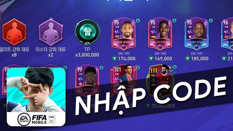 Code FIFA Mobile Nexon dành cho tân thủ