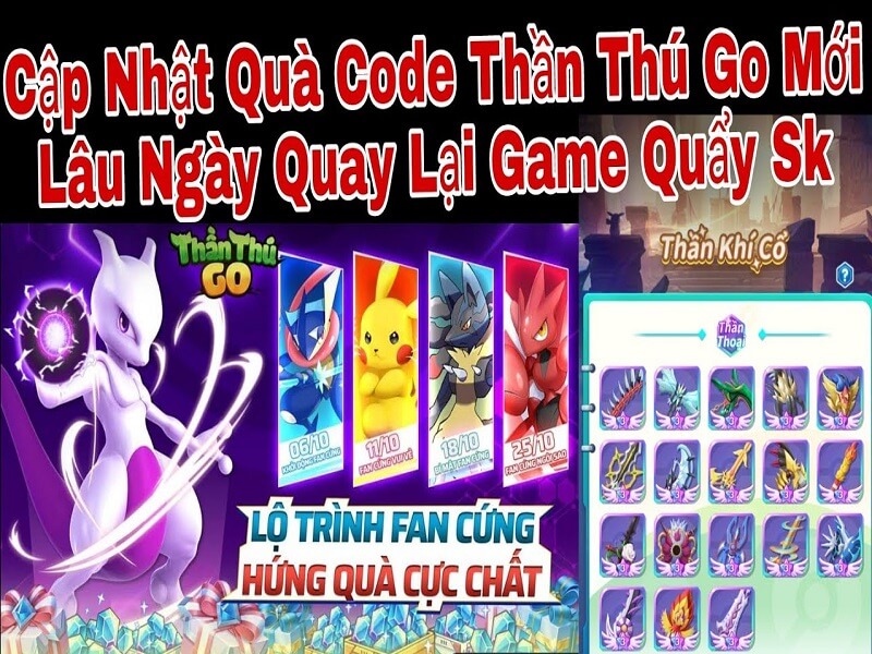 Lưu ý khi nhập mã code trong game Thần Thú Go 