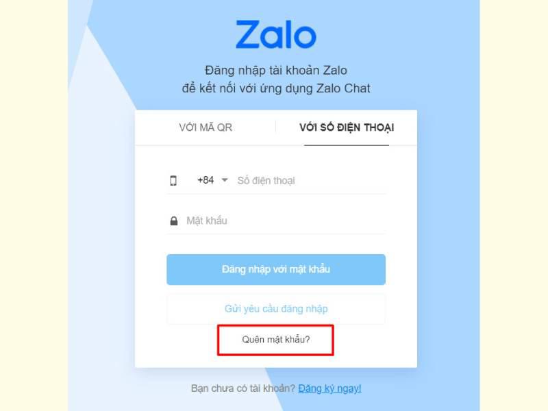 Bị mất số điện thoại và quên mật khẩu thì làm sao để đăng nhập Zalo