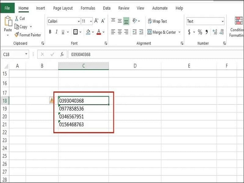 Định dạng số điện thoại trong Excel bước 3