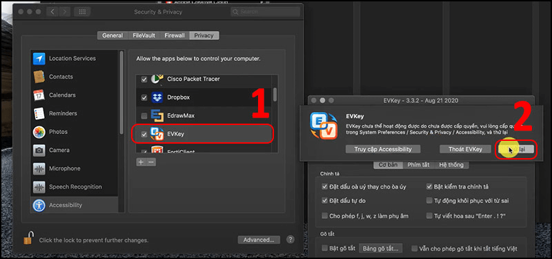 Hướng dẫn tải và cài đặt EVKey trên máy mac bước 6