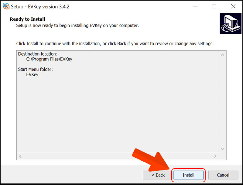 Hướng dẫn tải và cài đặt EVKey trên máy windows bước 2