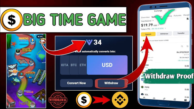 Big time Cash game chơi kiếm tiền thật