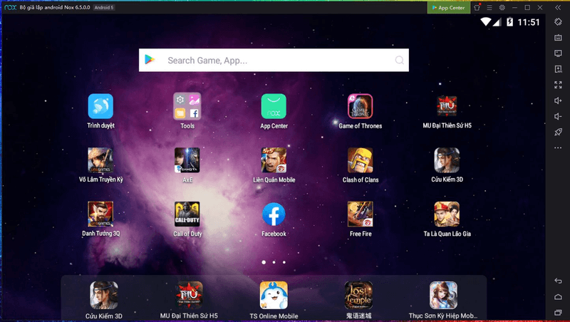 Phần mềm giả lập NoxPlayer