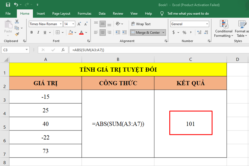 Tính giá trị tuyệt đối của 1 hàm bước 2