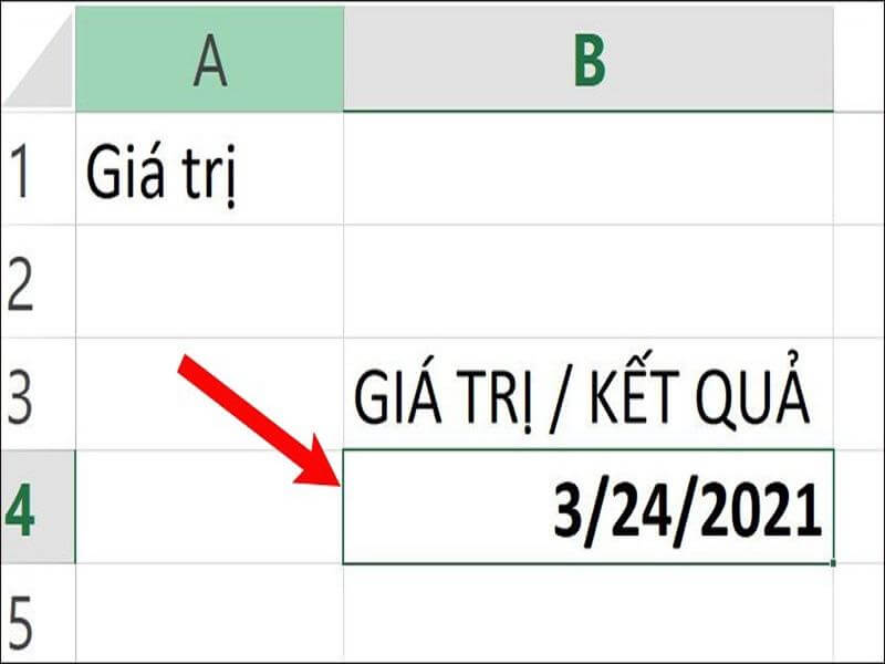 Cộng và trừ ngày trong Excel bằng hàm DATE bước 2