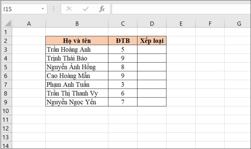 Cách xếp hạng từ cao xuống thấp