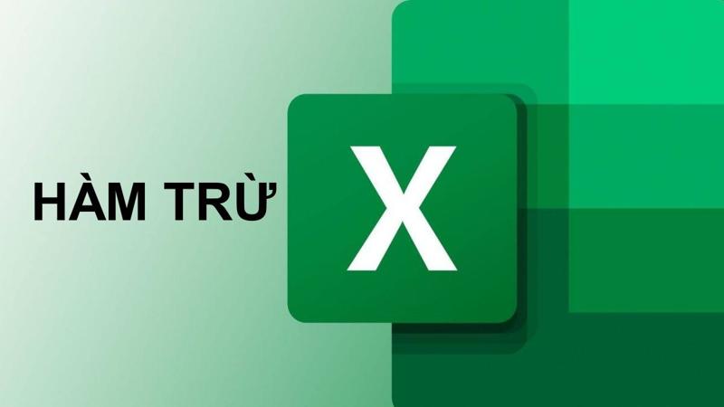 Hàm trừ trong Excel