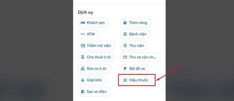 Tìm nhà thuốc gần nhất bằng điện thoại bước 2