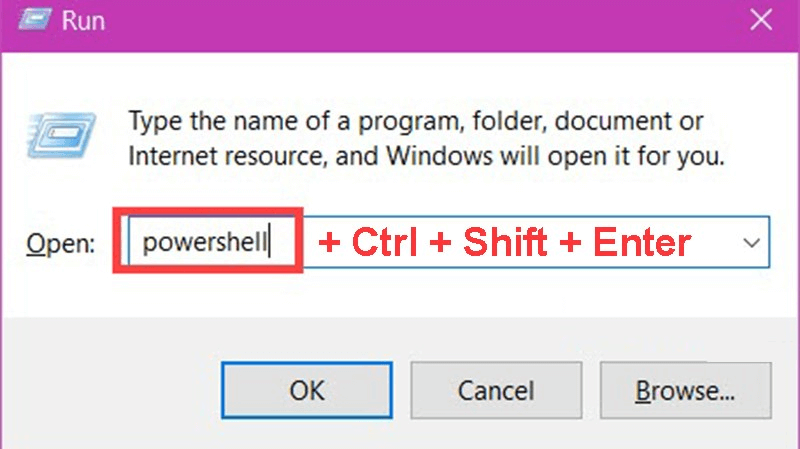 Cách xem IP bằng Powershell bước 1