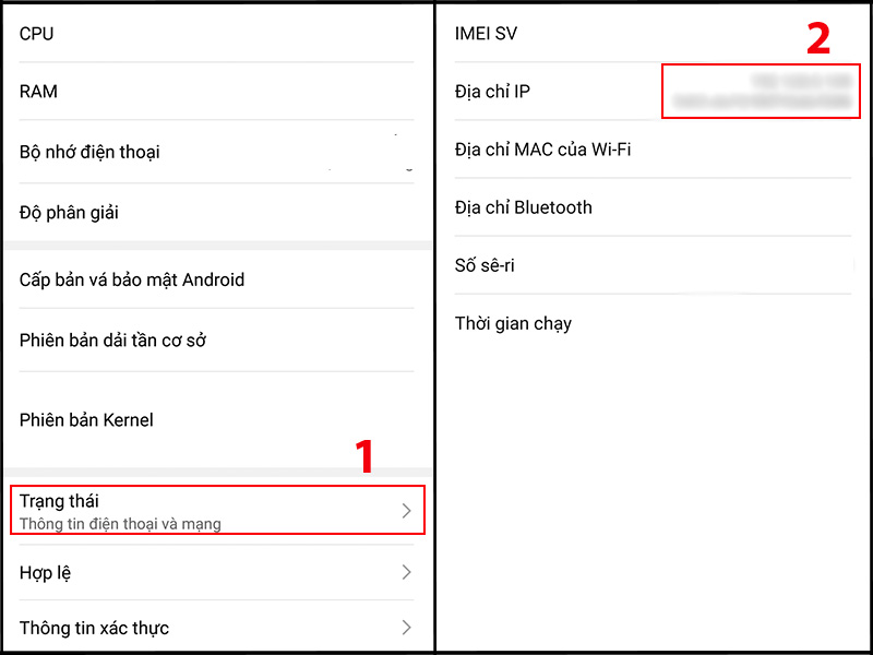 Cách xem địa chỉ IP cá nhân trên điện thoại android