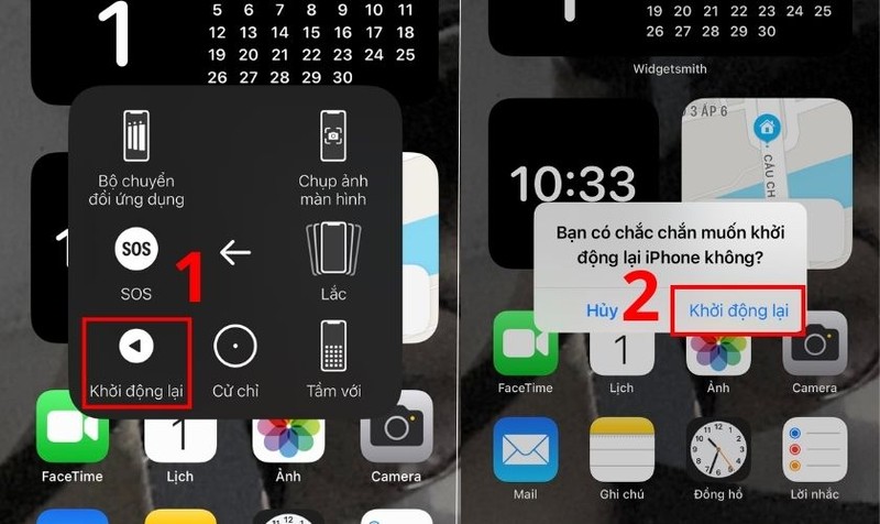 Khởi động lại iPhone bằng nút Home ảo 2