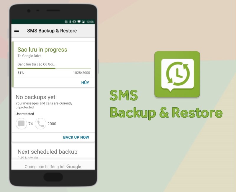 Khôi phục tin nhắn đã xóa trên iPhone bằng SMS Backup & Restore 1