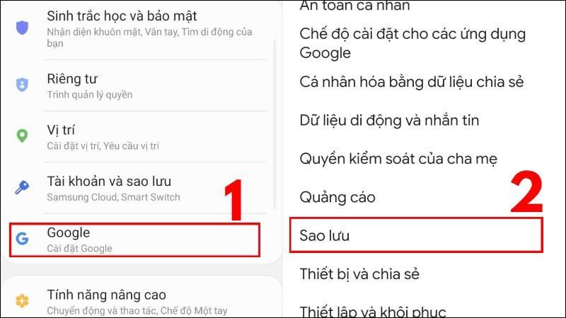 Khôi phục tin nhắn SMS trên Android bằng tính năng sao lưu của Google 1