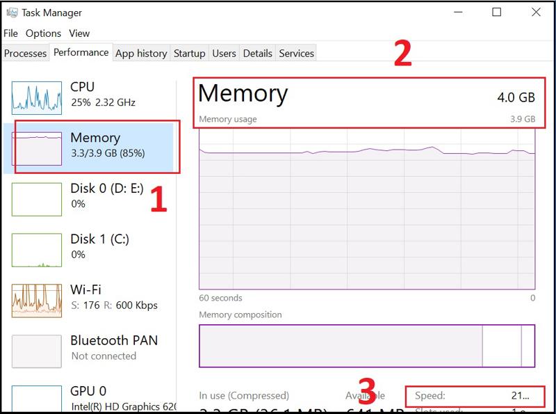 Xem cấu hình máy tính thông qua Task Manager bước 3