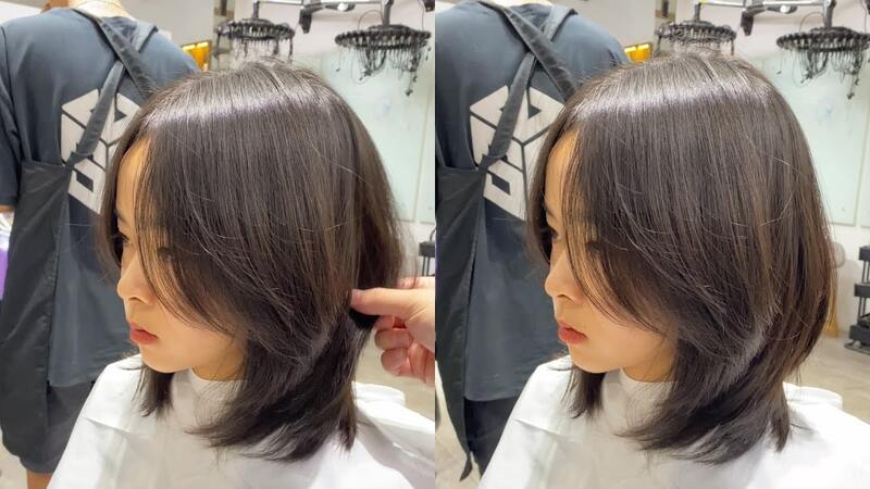 Tóc mullet layer kết hợp tỉa đuôi tôm