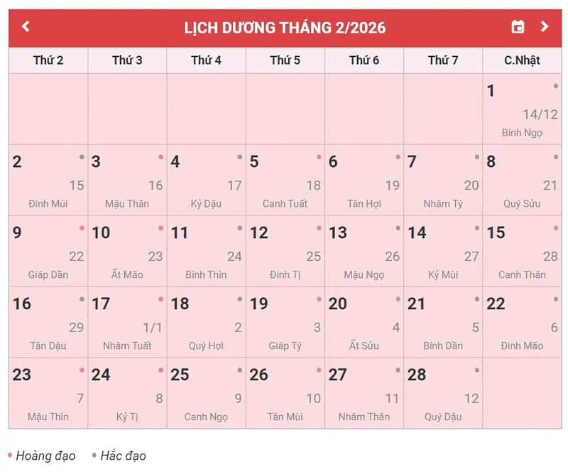 Âm lịch tháng 12/2025 2