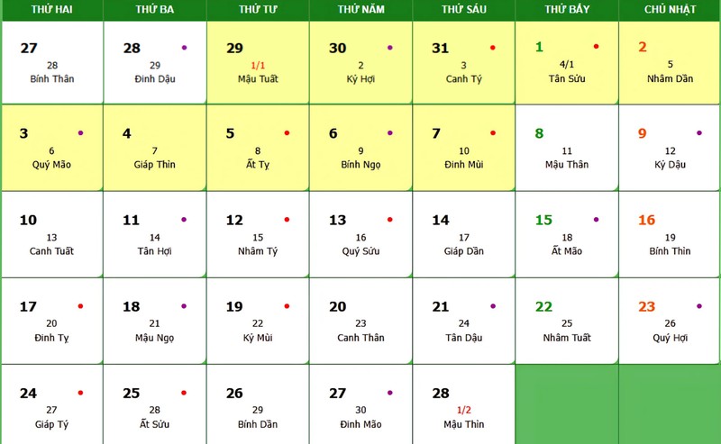 Ngày Tốt Nhập Trạch Tháng 1/2025