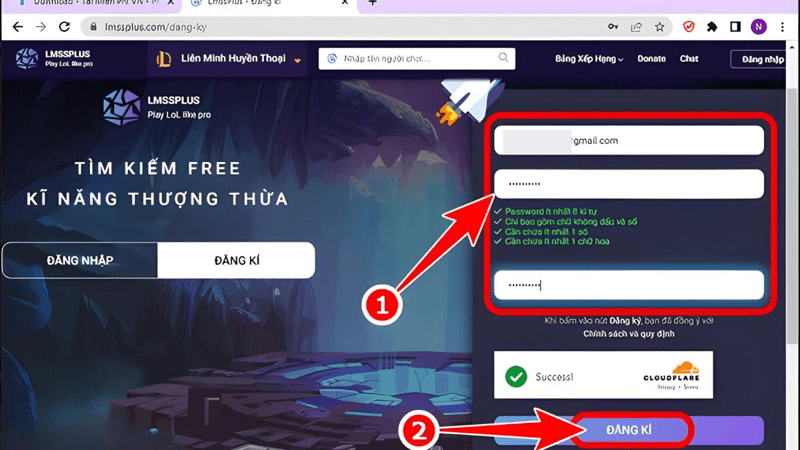 Hướng dẫn cách đăng ký tài khoản LmssPlus bước 2