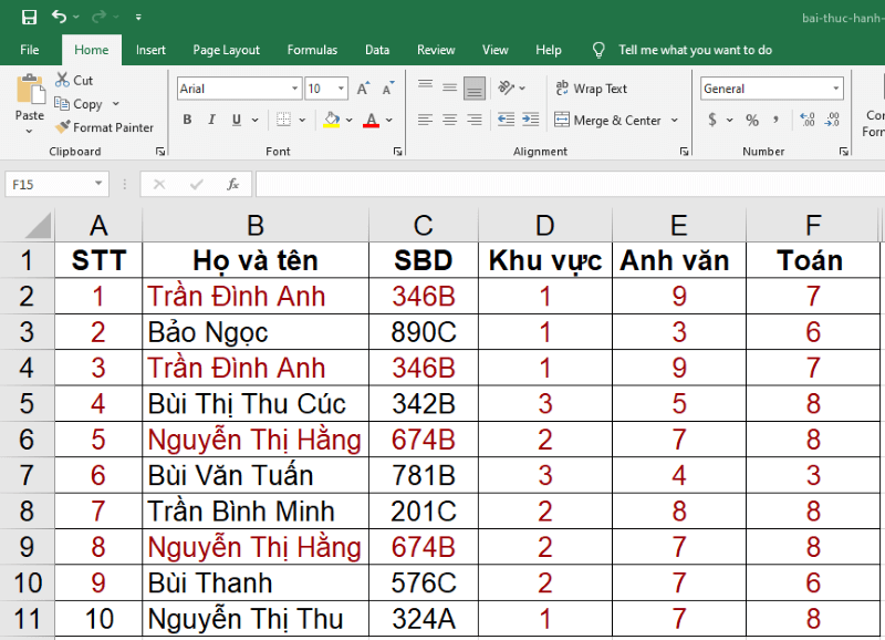 Định dạng Điều kiện bước 4