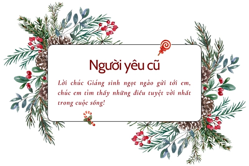 lời chúc Giáng sinh cho người yêu cũ