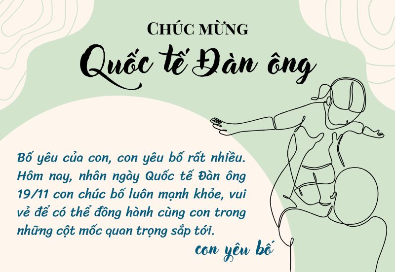 Lời chúc 19/11 cho bố xúc động, thân thương nhất