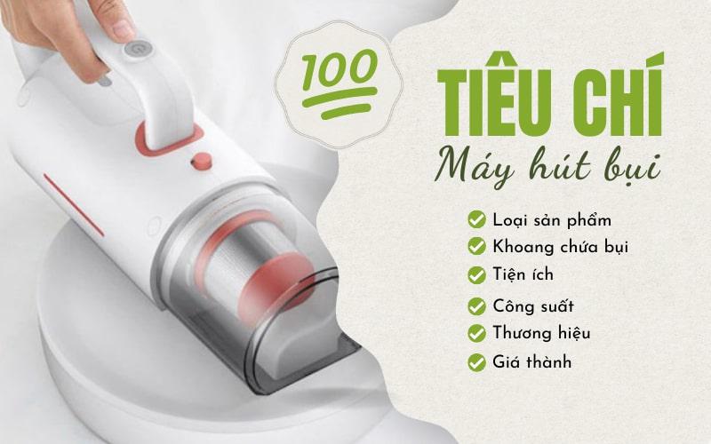 Tiêu chí lựa máy hút bụi, robot hút bụi