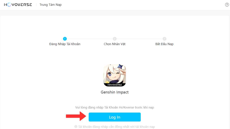 Hướng dẫn cơ hội hấp thụ Genshin Impact bên trên Website Hoyoverse bước 1