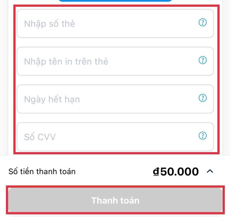 Nạp Valorant VNG qua thẻ tín dụng (Credit Card) bước 4