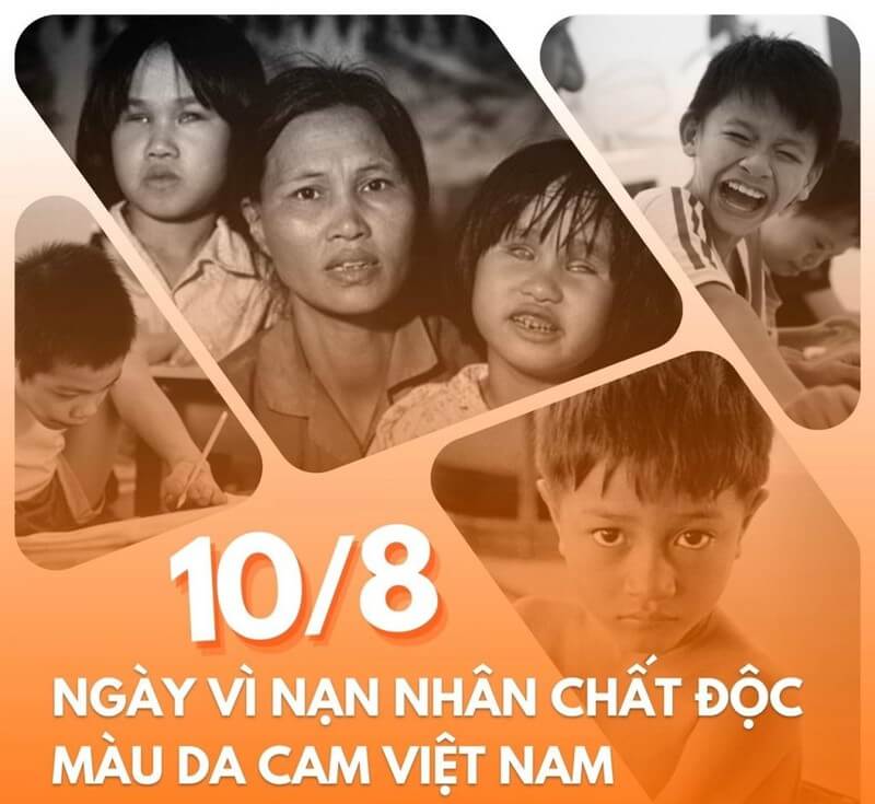  Ngày lễ tháng 8 Vì Nạn nhân Chất độc Màu da cam Việt Nam