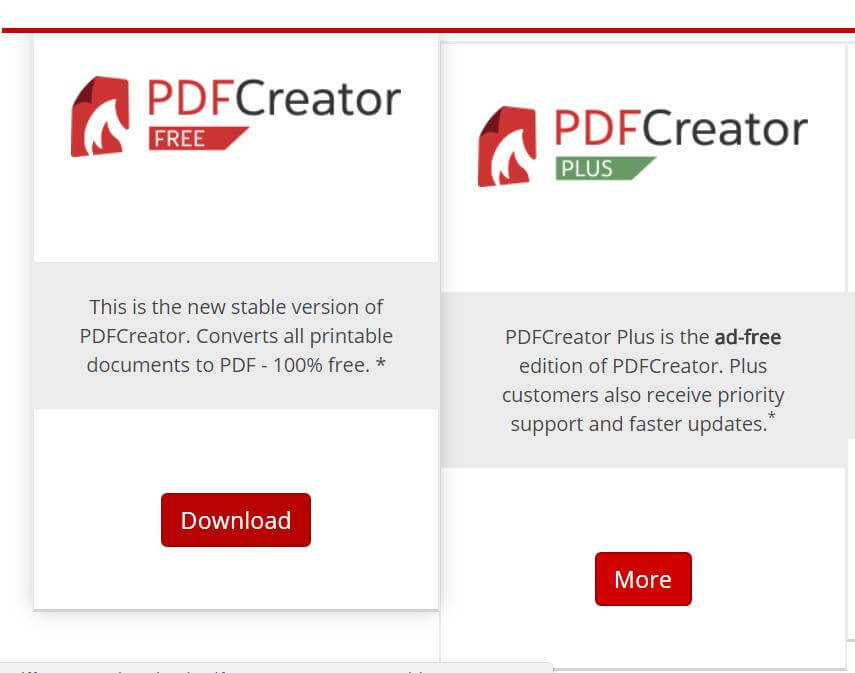 Phần mềm PDFcreator