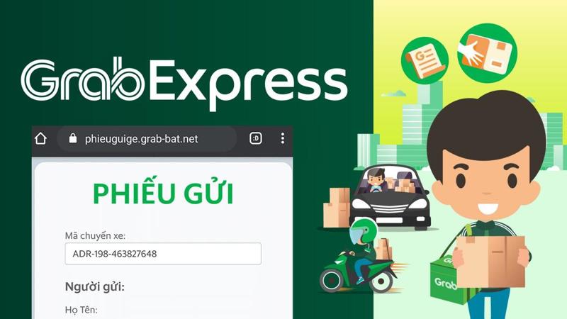 Phiếu gửi điện tử Grab