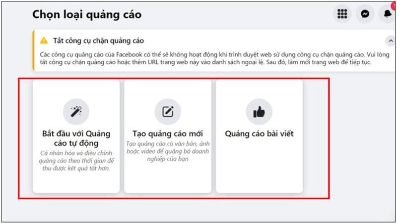 Cách tạo tài khoản chạy quảng cáo Facebook bước  1