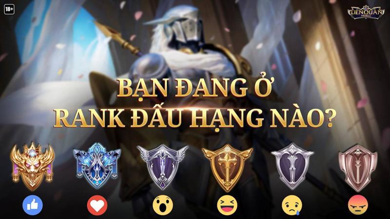 Rank là gì trong game Liên Quân