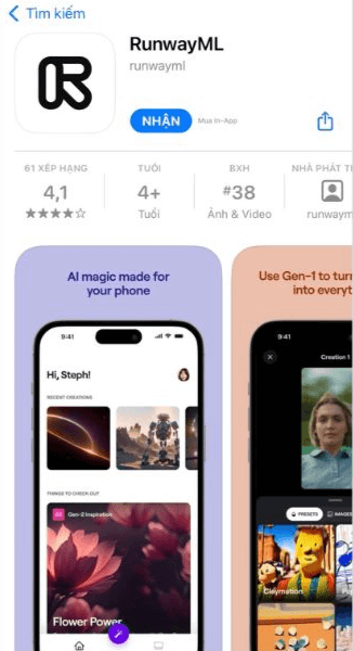 Hướng dẫn cách tải Runway AI trên iOS bước 2