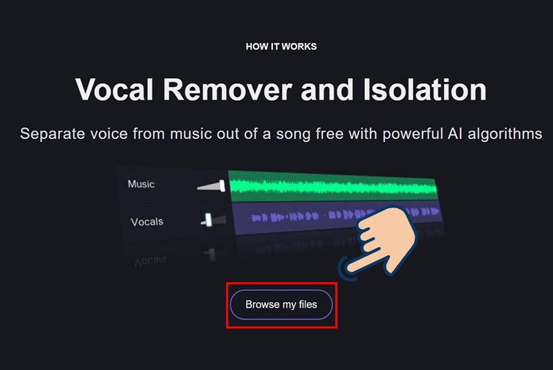  Cách tách lời ra khỏi bài hát online bằng Vocal Remover  bước 2