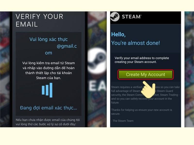 Cách tạo tài khoản Steam nhanh gọn, chi tiết bước 3