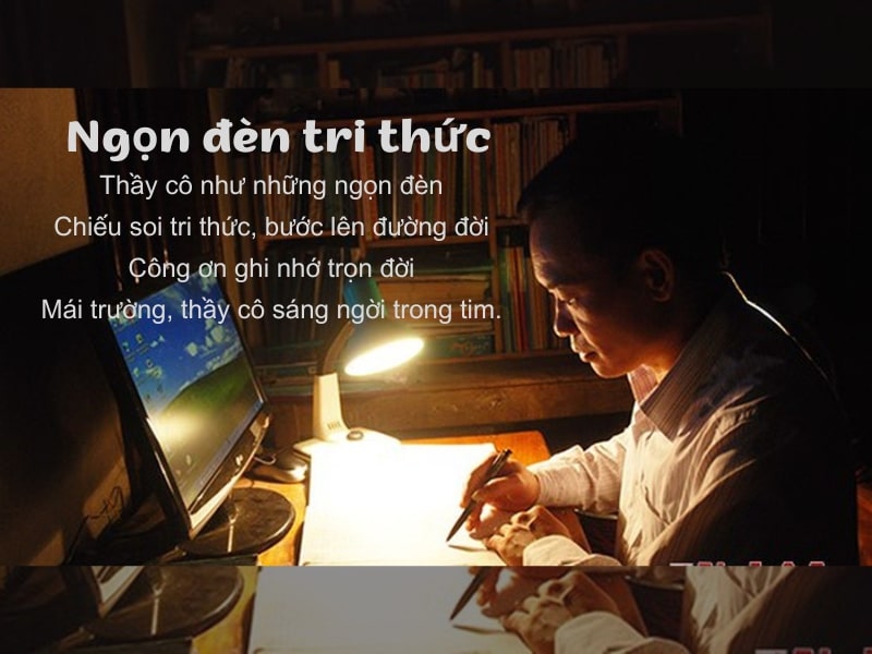 Thơ 20/11 ngắn 4 câu gây xúc động 