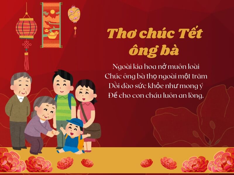  thơ chúc Tết ông bà