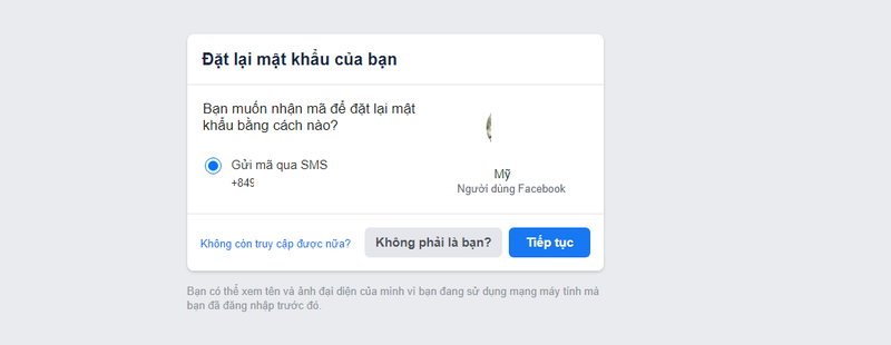 Cách tìm Facebook bằng số điện thoại thông qua tính năng tìm tài khoản bước 2