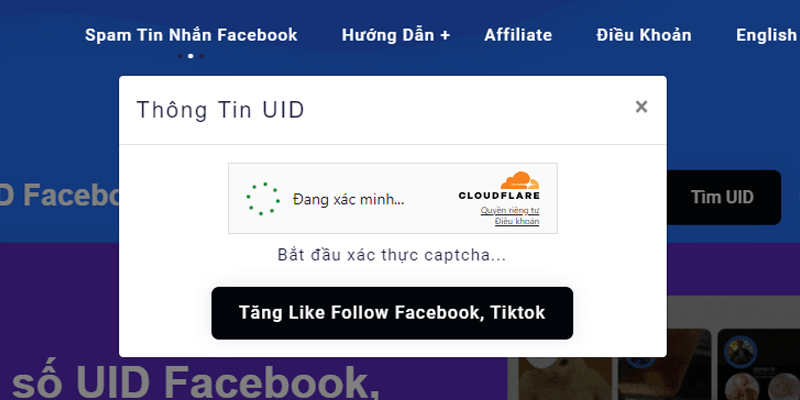 Tra cứu Facebook bằng số điện thoại thông qua công cụ bên thứ ba bước 2