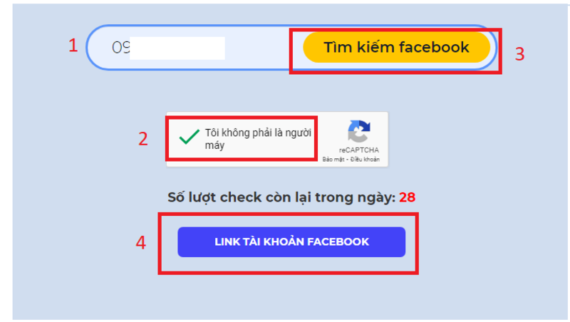 Tra cứu Facebook bằng số điện thoại thông qua công cụ ATP SOFTWARE bước 2