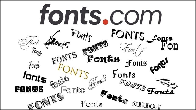 Trang web Fonts.com